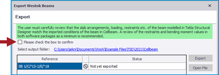 Tekla Structural Designer 2021 SP3 Update