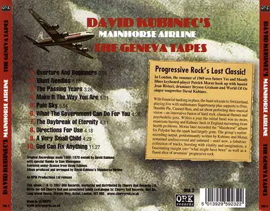 David Kubinec's Mainhorse Airline - The Geneva Tapes (2007) Repost