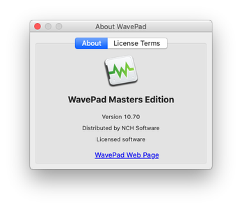 WavePad Masters Edition 10.70 macOS