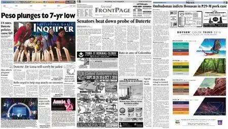 Philippine Daily Inquirer – September 27, 2016
