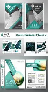 Vectors - Green Business Flyers 4