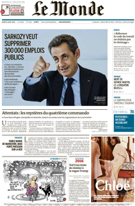Le Monde du Jeudi 10 Mars 2016