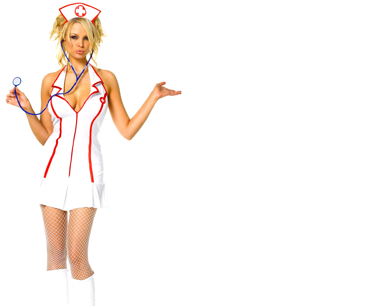 Naughty Nurse Photoshop Template psd.
