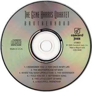 The Gene Harris Quartet - Brotherhood (1995)