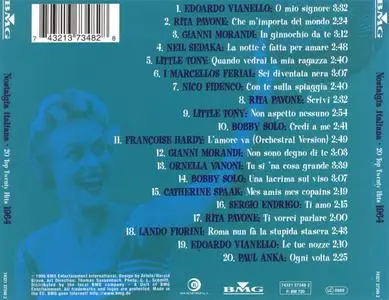 VA - Nostalgia Italiana: 20 Top Twenty Hits 1964 (1996) {BMG}
