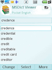 MSDict Pocket Oxford English Dictionary (UIQ3)