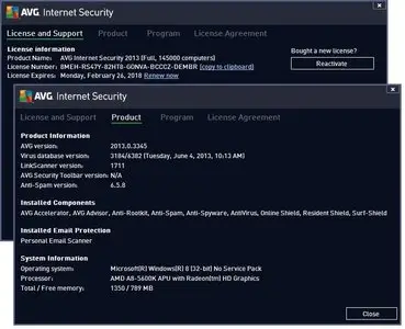 AVG Internet Security 2013 13.0 Build 3345a6382