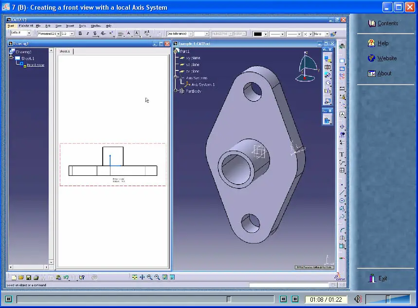 Чертеж в catia