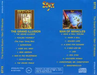 Styx - The Grand Illusion `77 & Man Of Miracles `74 (2000)