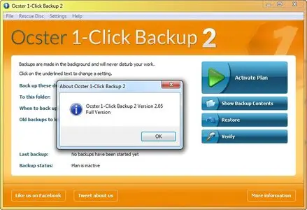 Ocster 1-Click Backup 2.05