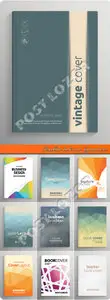 Brochure book cover layout vector