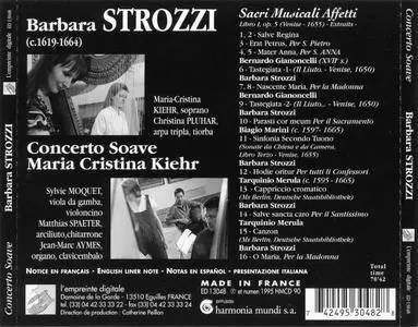 Maria Cristina Kiehr, Concerto Soave - Strozzi: Sacri Musicali Affetti Libro Primo, Op.5 (1995)