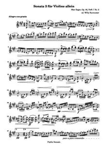 RegerM - Sonata 2 for Unaccompanied Violin