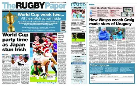 The Rugby Paper – September 29, 2019