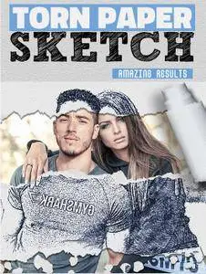GraphicRiver - Sketch and Torn Paper Photo Effect Photoshop Action