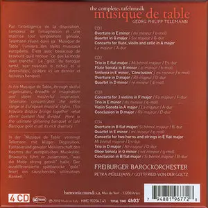 Telemann - Freiburger Barockorchester - Musique de table: The complete Tafelmusik 4xCD (2010) 