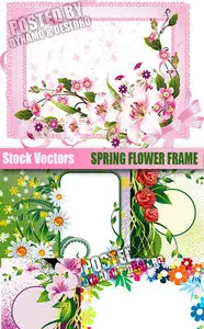 Stock Vectors - Spring Flower Frame