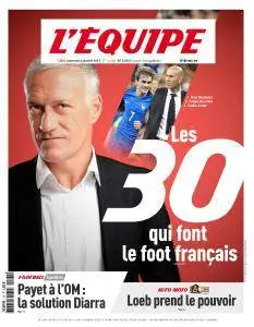 L'equipe du Mercredi 4 Janvier 2017