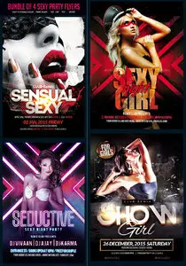 GraphicRiver - Bundle of 4 Sexy Party Flyers