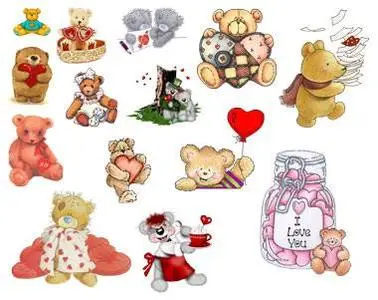 Teddy Bears - PNG Clipart for Photoshop