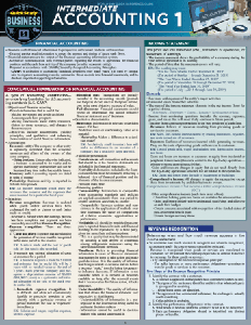 Intermediate Accounting 1 (QuickStudy Business)