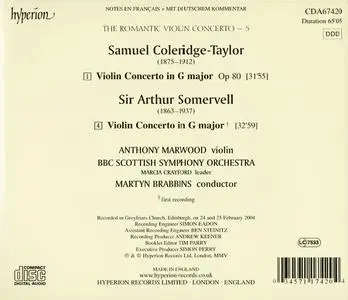 Anthony Marwood, Martyn Brabbins - The Romantic Violin Concerto 5: Coleridge-Taylor & Somervell: Violin Concertos (2005)