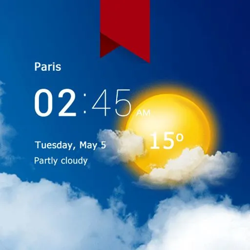 Transparent clock weather Pro v8.00.2