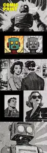 Retro Comic Print Photo Effect for Photoshop
