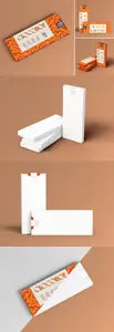 Paper Chocolate Box Packaging Mockup Set SA66FRT