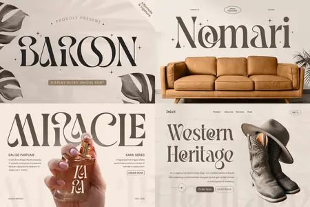 Creativemarket - Baroon - Display Retro Unique Font