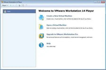 VMware Workstation Player 14.1.0 Build 7370693 Commercial