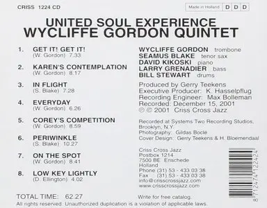 Wycliffe Gordon - United Soul Experience (2001) {Criss Cross}