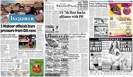 Philippine Daily Inquirer – March 20, 2014