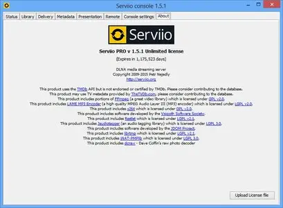 Serviio Pro 1.5.1 (Win/Mac/Linux)