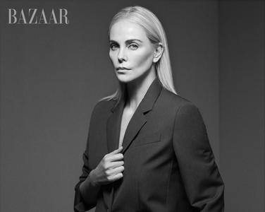 Charlize Theron by Josh Olins for Harper’s Bazaar October 2022