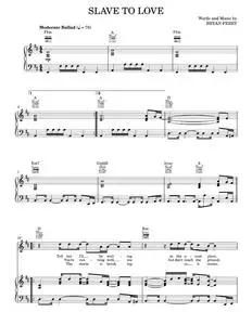 Slave to love - Bryan Ferry (Piano-Vocal-Guitar)