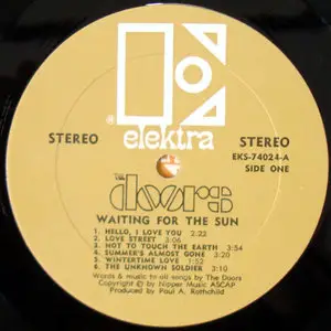 The Doors - Waiting For the Sun (Original US Tan Label) 24-bit / 96 kHz Vinyl Rip *Repost/phase invert*