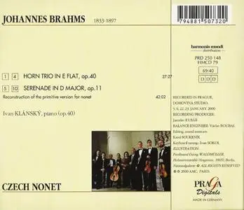 Czech Nonet - Brahms: Horn Trio, Serenade op. 11 (Nonet Transcription) (2000)