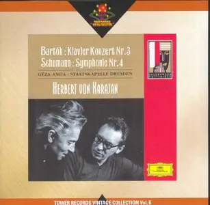 Bartok Piano Concerto 3 & Schumann Symphony 4 - Anda, Karajan, Dresden Staatskapelle