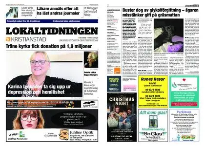 Lokaltidningen Kristianstad – 26 oktober 2019