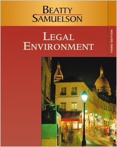 Legal Environment by Jeffrey F. Beatty