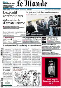 Le Monde et Le Monde des Livres du Vendredi 26 Octobre 2012