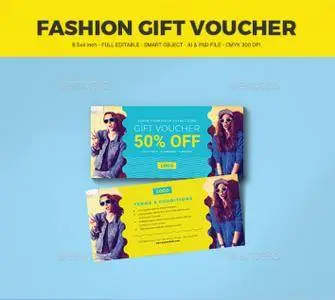 GraphicRiver - Fashion Gift Voucher