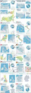 Vector - Maps with markers 