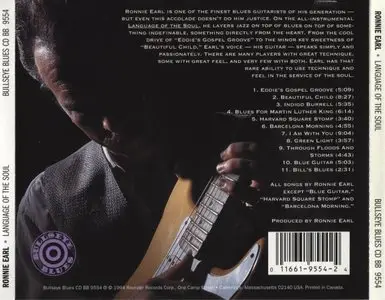 Ronnie Earl - Language Of The Soul (1994) {Bullseye Blues} [Repost]