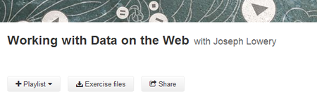 Working with Data on the Web (2013)