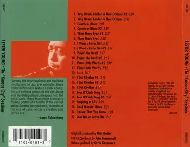 Lester Young - The Kansas City Sessions (1997)