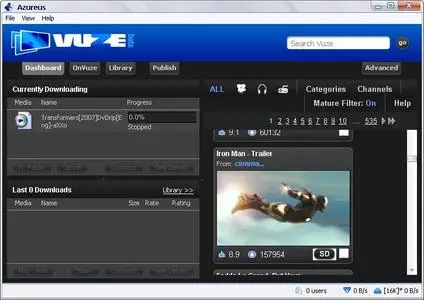 Portable Azureus 3.0.3.4 (Vuze Beta) M.lang.