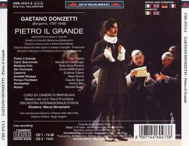 Marco Berdondini, Orchestra Internazionale d'Italia - Gaetano Donizetti: Pietro Il Grande (2005)