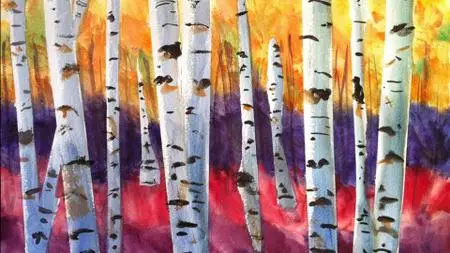 Paint This Aspen Scene: Watercolor Painting In 3 Easy Steps